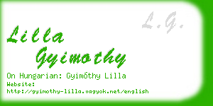 lilla gyimothy business card