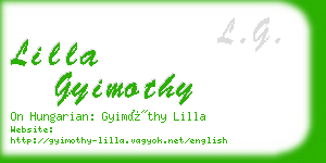 lilla gyimothy business card